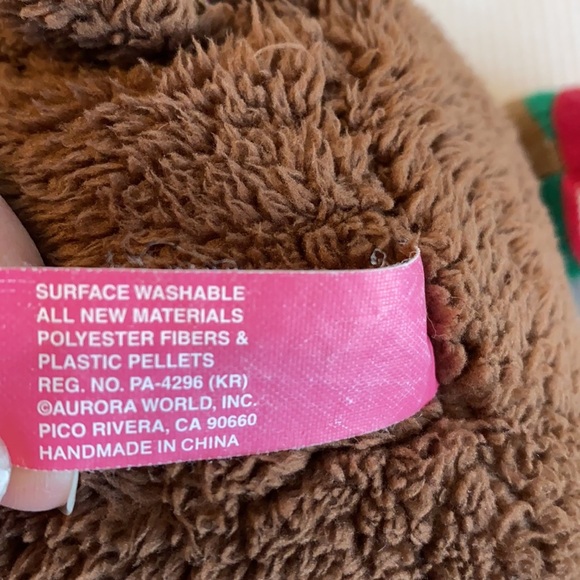 Okee Dokee Reindeer Plush Green And Brown - Picture 8 of 11